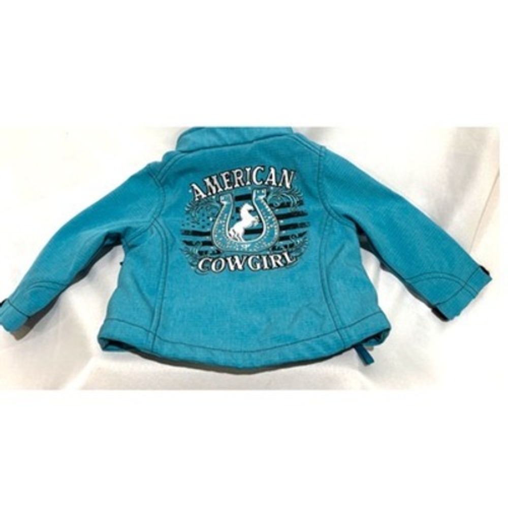 Cowgirl Hardware Girl's American Turquoise Jacket Rodeo 12M Western Bling